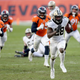 Latavius Murray #28 of the New Orleans Saints rushes for a 36 yard touchdown during the third quarter of a game against the Denver Broncos at Empower Field At Mile High on November 29, 2020 in Denver, Colorado.